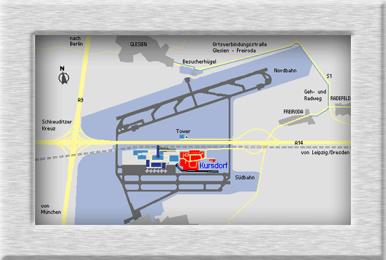 Kursdorf im Flughafen